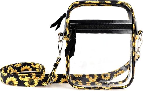 DONGGANGAJI Clear Crossbody Bag, Stadium Approved for Concerts,Clear Shoulder Bag Adjustable Strap With front pocket in Saudi Arabia