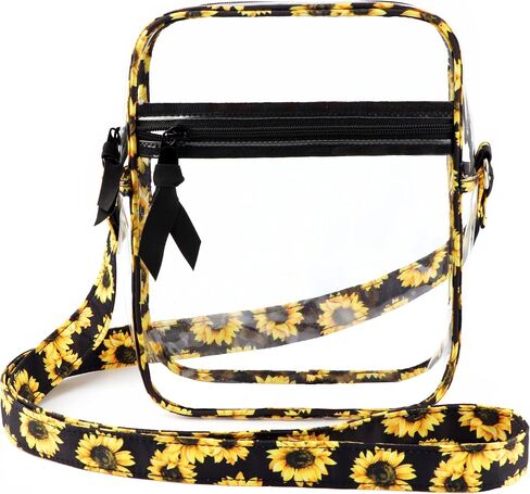 DONGGANGAJI Clear Crossbody Bag, Stadium Approved for Concerts,Clear Shoulder Bag Adjustable Strap With front pocket in Saudi Arabia