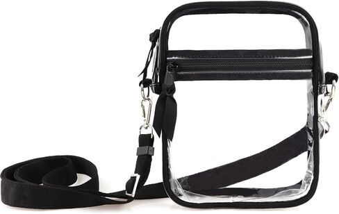 DONGGANGAJI Clear Crossbody Bag, Stadium Approved for Concerts,Clear Shoulder Bag Adjustable Strap With front pocket in Saudi Arabia