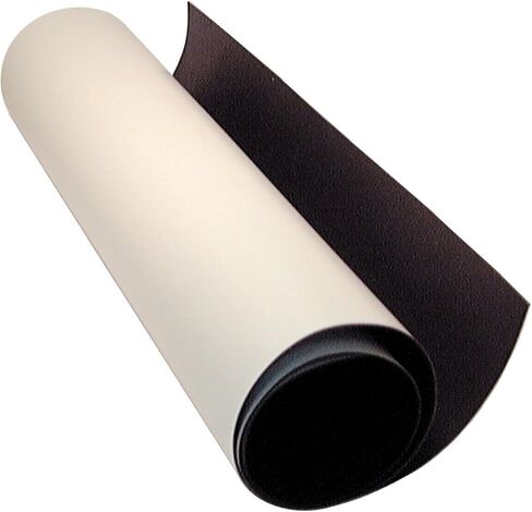 MAG-MATE MRS030X2437X010 Flexible Magnet Sheets, Strong Magnetic Material, Great for Sign-Making, Customizable Magnets, Versatile Magnetic Strips, White On The Visible Side in Saudi Arabia