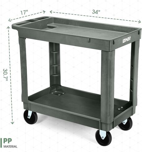 عربة أدوات دوارة ذات 3 أرفف من DNA MOTORING، مقاس 34x17x30.7 بوصة، عربات خدمة علوية مكونة من 3 طبقات صغيرة مع عجلات ومقبض تخزين لمدرسة فندق Warehouse Garage، TOOLS-00572 in Saudi Arabia