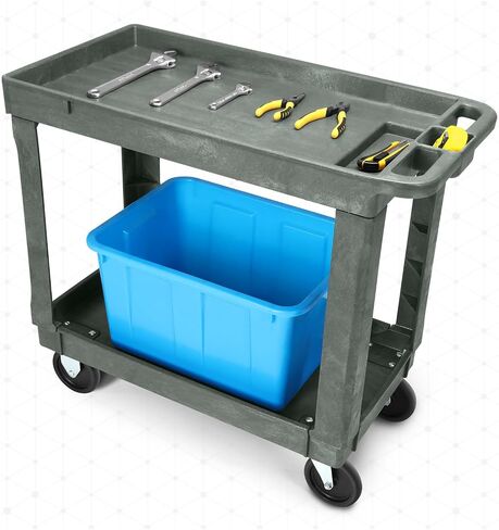 عربة أدوات دوارة ذات 3 أرفف من DNA MOTORING، مقاس 34x17x30.7 بوصة، عربات خدمة علوية مكونة من 3 طبقات صغيرة مع عجلات ومقبض تخزين لمدرسة فندق Warehouse Garage، TOOLS-00572 in Saudi Arabia
