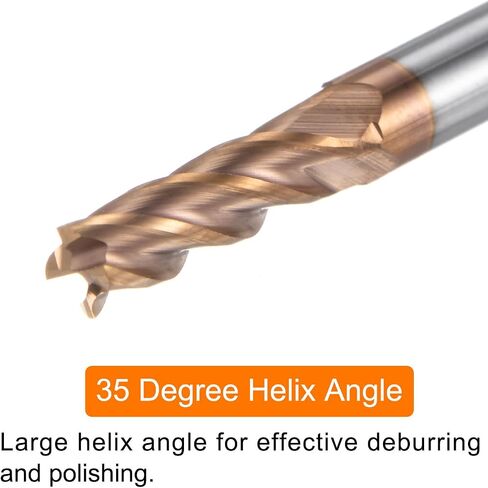 5pcs Carbide Square End Mills 3.5mm (9/64") Dia 4mm (5/32") Shank 50mm (2") Long HRC55 TiSiN Coated Micro-Grain Tungsten Carbide 4 Flutes Milling Bit Cutter in Saudi Arabia