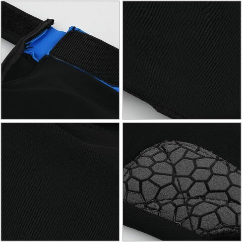 Billiard Glove with Pad for Left Bridge Hand 1 Piece, 3 Fingers Elastic Lycra Stretchable Pool Cue Snooker Glove (Blue - L) in Saudi Arabia