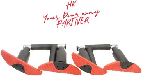 HealthKNOCKS Portable PULL UP BAR | NO SCREW doorway crossgrip Pull Up Bar | Adjustable Door Frame Pull Up Bar Handles for work from home fitness | 250lbs capacity in Saudi Arabia