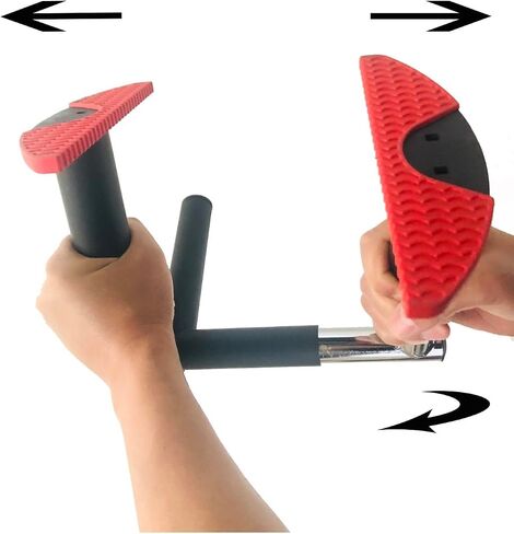 HealthKNOCKS Portable PULL UP BAR | NO SCREW doorway crossgrip Pull Up Bar | Adjustable Door Frame Pull Up Bar Handles for work from home fitness | 250lbs capacity in Saudi Arabia