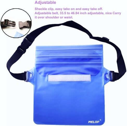 Waterproof Pouch Bag with Adjustable Shackle Strap Protect Phone and Items Dry and Clean from Water Submersion When Rainning Boating Swimming Kayaking Fishing Water Parks in Saudi Arabia