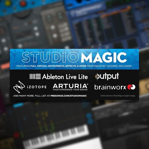 حزمة تسجيل PreSonus AudioBox 96 Studio USB 2.0 مع واجهة وسماعات رأس وميكروفون وبرنامج Studio One in Kuwait
