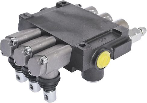 صمام التحكم الاتجاهي الهيدروليكي أحادي الكتلة، 3 بكرات 13 GPM صمام اللودر الهيدروليكي، منافذ SAE، صمام التحكم الاتجاهي ذو التمثيل المزدوج 3600 رطل لكل بوصة مربعة للجرارات الصغيرة in Kuwait