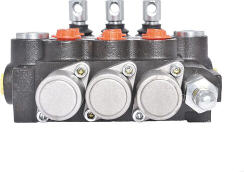 صمام التحكم الاتجاهي الهيدروليكي أحادي الكتلة، 3 بكرات 13 GPM صمام اللودر الهيدروليكي، منافذ SAE، صمام التحكم الاتجاهي ذو التمثيل المزدوج 3600 رطل لكل بوصة مربعة للجرارات الصغيرة in Kuwait