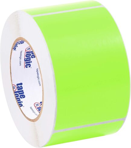 Tape Logic Aviditi Rectangle Inventory Color Coded Label, 5" L x 3" W, Fluorescent Yellow, Roll of 500 (DL632L) in Saudi Arabia