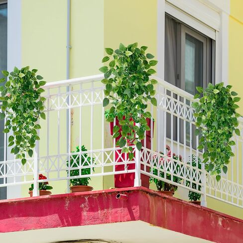 Sggvecsy Fake Hanging Plants 2 Pcs Artificial Hanging Plants Fake Ivy Vine Faux Pothos Vines Artificial Ivy Leaves Greenery Plant for Room Patio Home Indoor Outdoor Shelf Wall Garden Decor(No Baskets) in Saudi Arabia