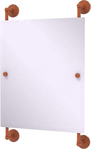 Allied Brass QN-27-92-ASP Que Rectangular Frameless Rail Mounted Mirror, Autumn Sparkle in Saudi Arabia
