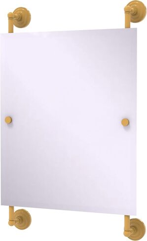 Allied Brass QN-27-92-SGL Que Rectangular Frameless Rail Mounted Mirror, Spanish Gold in Saudi Arabia