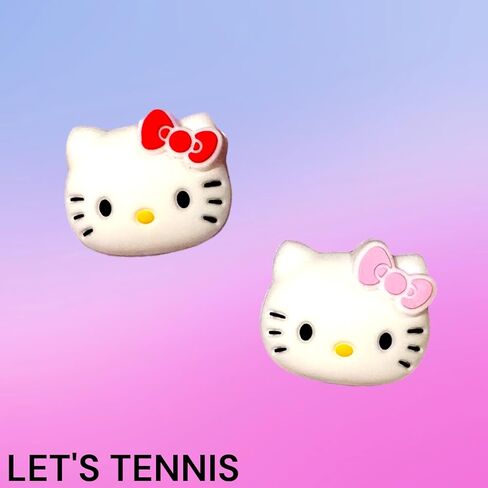 Tennis Shock Absorber Cute, Cute Tennis Racket Dampeners, Tennis Racket Shock Absorber Pink, Animal Tennis Dampeners Set 0f 2 for Adults for Kids in Saudi Arabia