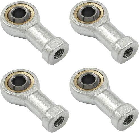 4Pcs SI8T/K Rod End Ball Bearings, 8mm Inside Dia Rod End Bearing, M8 x 1.25mm Female Thread Right Hand Self Lubricating Connector Joint in Saudi Arabia