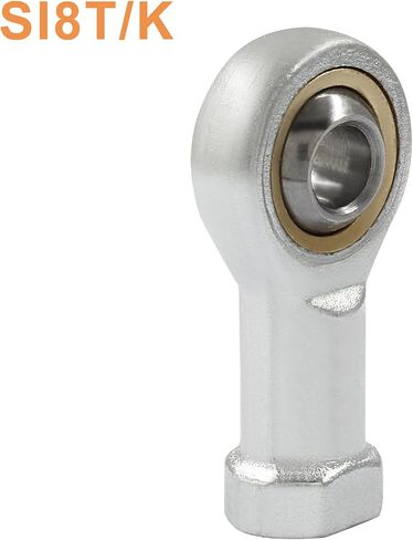 4Pcs SI8T/K Rod End Ball Bearings, 8mm Inside Dia Rod End Bearing, M8 x 1.25mm Female Thread Right Hand Self Lubricating Connector Joint in Saudi Arabia