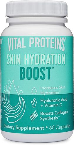 مكملات حمض الهيالورونيك من البروتينات الحيوية مع 120 ملجم من حمض الهيالورونيك و150 ميكروجرام من البيوتين و180 ملجم من فيتامين ج - 60 كبسولة in Kuwait