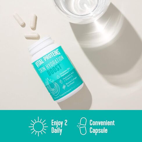 مكملات حمض الهيالورونيك من البروتينات الحيوية مع 120 ملجم من حمض الهيالورونيك و150 ميكروجرام من البيوتين و180 ملجم من فيتامين ج - 60 كبسولة in Kuwait