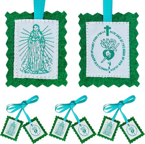 Scapulars Catholic,Brown Scapular Of Our Lady Of Mount Carmel,Escapularios Catolicos Scapular Catholic Necklaces Gift For House Blessing Door Hanger Home Protection,Mexican Home Catholic Decor in Saudi Arabia