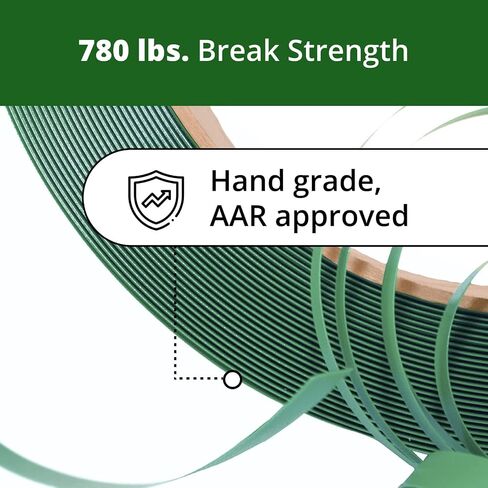IDL Packaging Standard 1/2" x 3440' Polyester (PET) Strapping Kit with Cart, 780 lbs Break Strength - Complete Packaging Strapping Solution - Enough Strap and Seals for 500 Uses Before Refill in Saudi Arabia