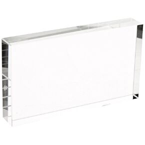 United Scientific Supplies RCB115-G Clear Glass Rectangular Block, 115mm L x 65mm W x 20mm Thick