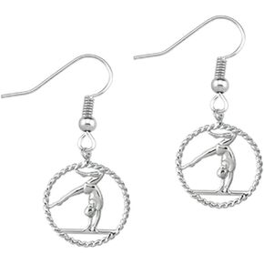Gymnastics Earrings- Girls Gymnastic Jewelry - Gift For Gymnast, Gymnastic Coaches & Teams