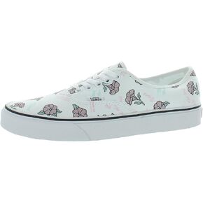 Vans Mens Authentic Floral Print Canvas Fashion Sneakers White 10 Medium (D)