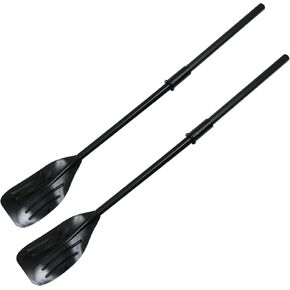 BESPORTBLE 1 Pair Kayak Paddle French Style Plastic Oars Detachable Shaft Kayaking Boating Oar with Paddle for Boat Kayak Jet Ski Paddle Boat Black