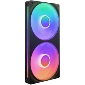 NZXT F280 RGB Core - وحدة مروحة أحادية الإطار مقاس 280 مم مع مراوح RGB مقاس 2 × 140 مم - التحكم في السرعة والإضاءة - ضغط ثابت عالي وتدفق هواء - محامل ديناميكية سائلة - 8 مصابيح LED aRGB لكل مروحة - أسود in Kuwait