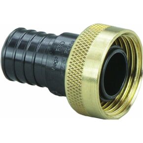 VIEGA 50141 Pureflow Zero Lead Poly Alloy Pex Crimp Supply Adapter with 3/4" x 1 Crimp x Manabloc Supply (3-Pack)