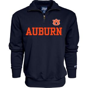 Blue 84 Men's Auburn Tigers Quarter Zip Sweatshirt Team Color, Team Color, X-Large