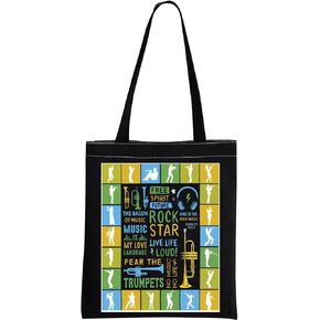 GJTIM Orchestra Trumpeter Gift Trumpet Player Gift Brass Band Trumpeter Tote Bag for Trumpet Musician