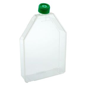 Celltreat 229361 Tissue Culture Treated Flask, Vent Cap, Sterile, 1250mL Capacity, 300cm2 Size (Case of 18)