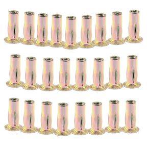 25 Pcs Multi-Grip Rivet-Nut M5 Pre-Bulbed Insert Nut Stainless Steel White-Zinc-Plated Rivet Nut