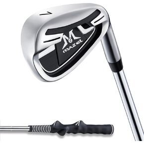 MAZEL 7 Iron Golf Club for Adult Men & Women- Upgraded Training Grip Golf Iron for Beginners,37 Inch