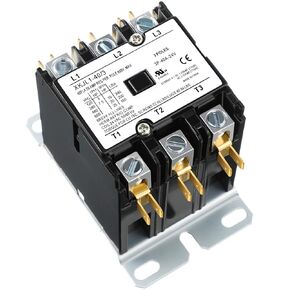Dreyoo Carrier HVAC Motor Contactor, 3 Pole 40Amp Air Conditioner Condenser Compressor Replacement Relays Compatible with C230B, Air Conditioner, Heat Pump, Refrigeration Systems (24V)
