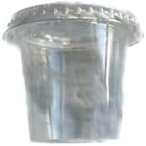 bark and lindy 1.25 Ounce Clear Plastic Jello Shot Souffle Cups with Lids, Sampling Cup (25)