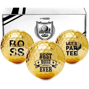 Funny Golf Gifts for Boss, Boss Gifts for Men/Male, Golf Balls Set for Boss, Perfect Boss Idea for Men/Male in Boss Day, Birthday, Christmas, Appreciation, Office - Gold in Saudi Arabia