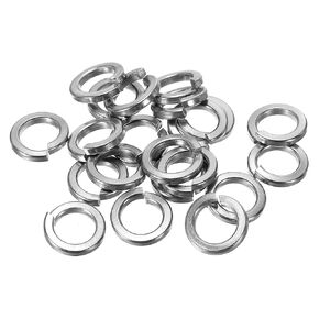 PATIKIL M3 Split Lock Washer, 30 Pack 3mm ID 5mm OD 304 Stainless Steel Spring Lock Washer Elastic Gasket for Screws Bolts, Silver Tone