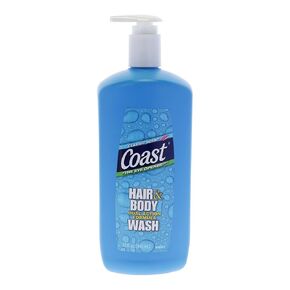 Coast Classic Scent Body Wash - Hair and Body Dual Action Formula Shower Gel Body Wash - Deep-Cleansing Gel Texture - Hydrating Body Wash - 32 oz