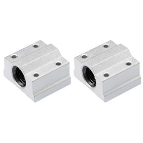 uxcell SCS12UU Linear Ball Bearing Slide Block Units, 12mm Bore Dia (Pack of 2)