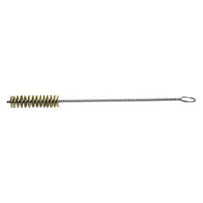 Weiler 21270 Hand Tube Brush, Single Stem/Single Spiral, 1/4", 0.03" Brass Wire Fill, 1-1/2" Length, Made in The USA (Pack of 10)