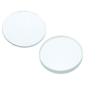 PATIKIL 10cm Focal Length 40mm Double Convex and 10cm Focal Length 40mm Double Concave Lens 1 Set, 2 Pack Glass Optically Polished Round Edges Lens for Physics Experiment Classroom, Clear