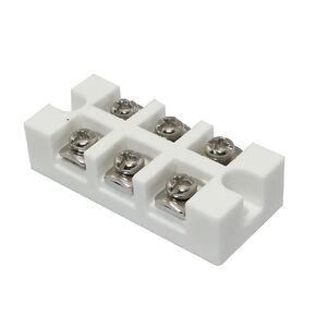 Ceramics Terminal Block High Temp Porcelain Ceramic Connectors 3 Way Electrical Equipment Connectors 380V 30A