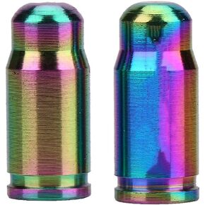 Keenso Bike Valve , 2 Pcs TC4 Alloy Oil Slick Parts Smooth Lightweight Oil Slick Bike Parts(Colorful)