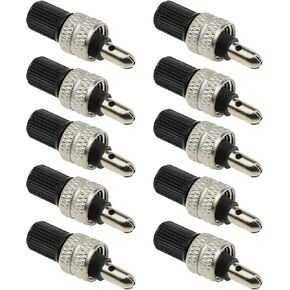 SING F LTD 10pcs Germany Type Bike Valve Core Set Compatible with Wood Dunlop Dutch Bike Tyre Replacement Copper Silver Bicycle Parts Bike Tools Accessories Tool Kits
