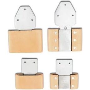 Weaver Leather Leather Covered Vertical Blevins Buckle, Aluminum/Stainless Steel, 3"