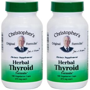 Dr. Christopher's Formula Herbal Thyroid, 100 Count (Pack of 2)