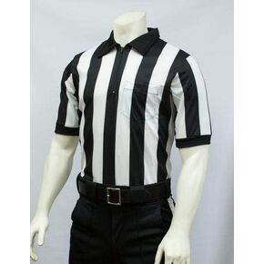 Smitty | FBS-117M | 2" Stripe MESH Football Officials Short Sleeve Shirt